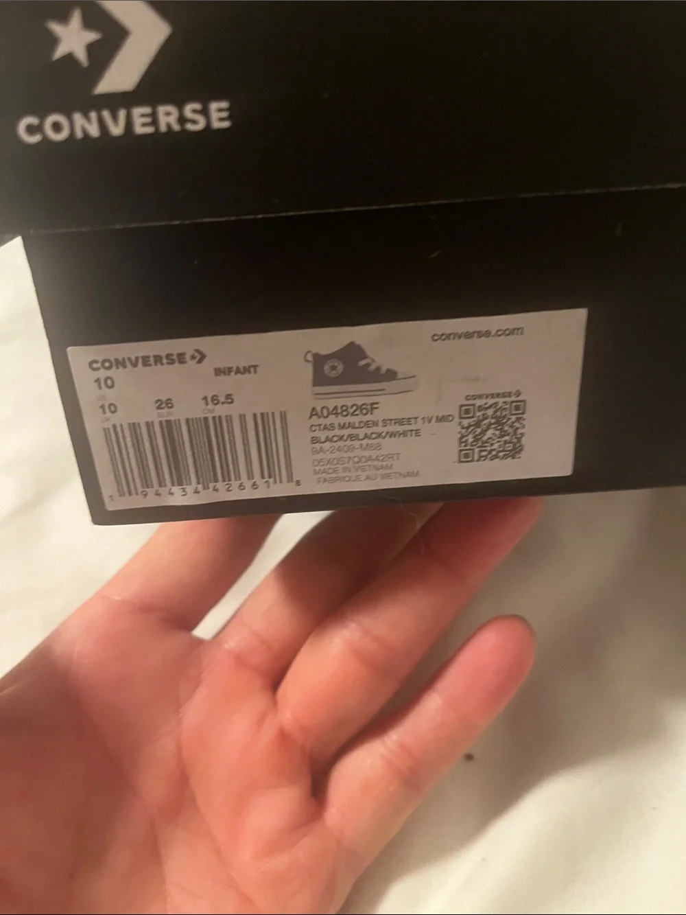 Converse Kids Chuck Taylor All Star Black and White High-Top Sneakers